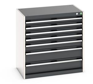 40012021.** Bott Cubio Drawer Cabinet comprising of: Drawers: 4 x 75mm, 1 x 100, 2 x 150mm...